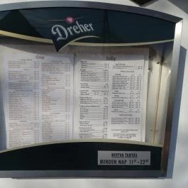 Kisvendéglő a Hargitához Békéscsaba - Étlap/itallap