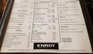 KNRDY - American Steakhouse & Bar Budapest - Étlap/itallap