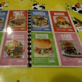 Komló és Tehén, Budaörs - Étlap/itallap