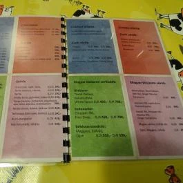 Komló és Tehén, Budaörs - Étlap/itallap