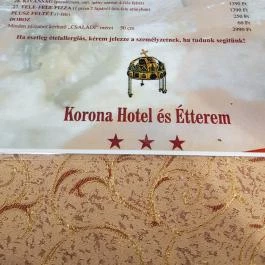 Korona Hotel & Étterem Püspökladány - Étlap/itallap