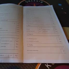 Központ Bisztró Budapest - Étlap/itallap