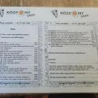 Központ Café & Bistro Mosonmagyaróvár - Étlap/itallap