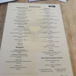 Központ Café & Bistro, Mosonmagyaróvár - Étlap/itallap