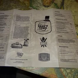 Krak'n Town Budapest - Étlap/itallap