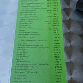 Kredenc Borbisztró Balatonfüred - Étlap/itallap