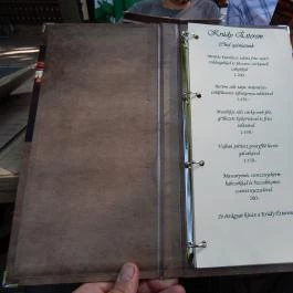 Krúdy Étterem (Villa Hotel), Debrecen - Étlap/itallap