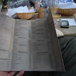 Krúdy Étterem (Villa Hotel), Debrecen - Étlap/itallap