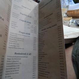 Krúdy Étterem (Villa Hotel), Debrecen - Étlap/itallap