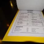 KUZIN Bar Budapest - Étlap/itallap