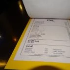 KUZIN Bar Budapest - Étlap/itallap