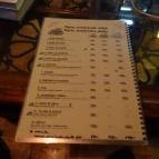 La Nube Budapest - Étlap/itallap