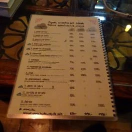 La Nube Budapest - Étlap/itallap