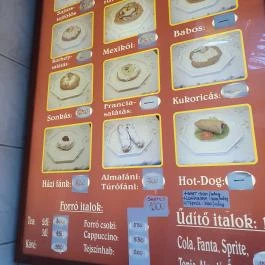 Lángos Centrum - Lehel Csarnok Budapest - Étlap/itallap