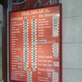 Lángos Centrum - Lehel Csarnok Budapest - Étlap/itallap