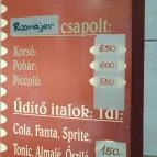 Lángos Centrum - Lehel Csarnok Budapest - Étlap/itallap