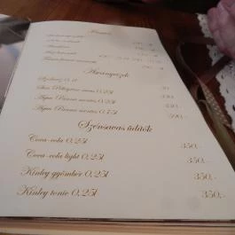 Le Petit Bistrot, Budapest - Étlap/itallap
