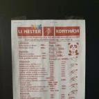 Li Mester Konyhája Komárom - Étlap/itallap