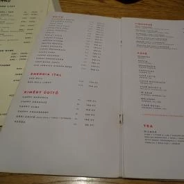 Liebling, Budapest - Étlap/itallap