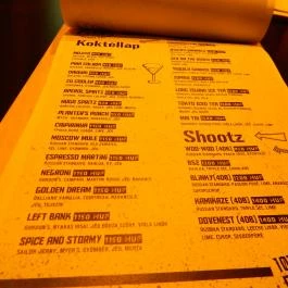 Liter Bar, Budapest - Étlap/itallap