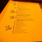 Liter Bar Budapest - Étlap/itallap