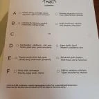 MÁK restaurant Budapest - Étlap/itallap
