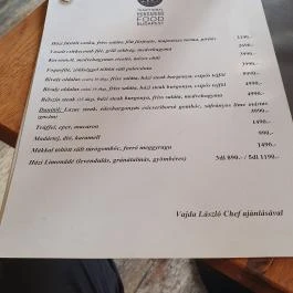 Mákos Guba Bistro, Budapest - Étlap/itallap