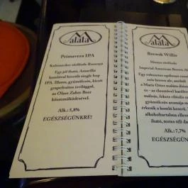 Maláta Kézműves Sör- & Grillkert Szeged - Étlap/itallap