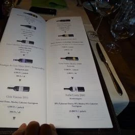 Mandula Étterem & Borbár Villány - Étlap/itallap