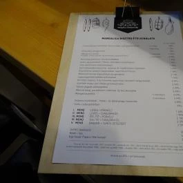 Mangalica Mennyország - Klauzál téri Vásárcsarnok, Budapest - Étlap/itallap