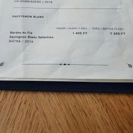 Mátka - Gozsdu Udvar, Budapest - Étlap/itallap