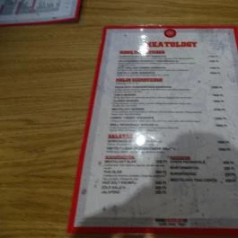 Meatology, Budapest - Étlap/itallap
