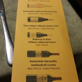 Mediterraneo Vendégfogadó Esztergom - Étlap/itallap