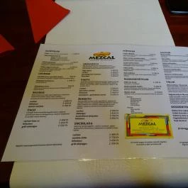 Mezcal Mexikói Étterem Budapest - Étlap/itallap