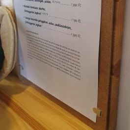 Mienké Szeged - Étlap/itallap