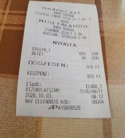 Misi Falatozó/ Piaci büfé