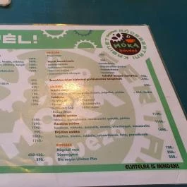 Móka Kávézó, Budapest - Étlap/itallap