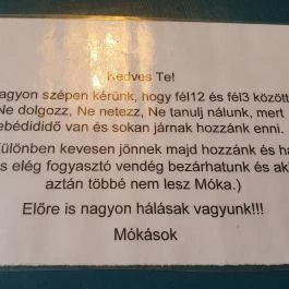 Móka Kávézó, Budapest - Egyéb