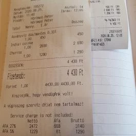 Monaco Étterem, Cegléd - Egyéb