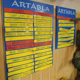 Móra poharazó, étterem, Szeged - Étlap/itallap