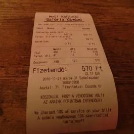 Most Kortárs Bisztró Budapest - Étlap/itallap