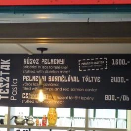 Moszkva Tér Bisztró - Belvárosi Piac Budapest - Étlap/itallap