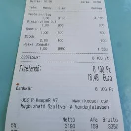 Muskátli Borozó (Hatlépcsős), Balatonfüred - Étlap/itallap