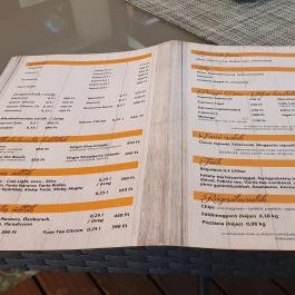 Múzeumkert Étterem Várpalota - Étlap/itallap