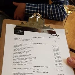 MyWine Wine Bar & Shop, Budapest - Étlap/itallap