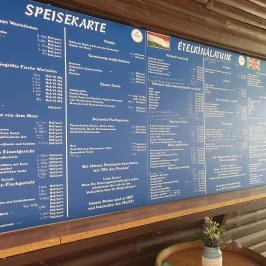 Nádfedeles Halsütő, Balatonlelle - Étlap/itallap