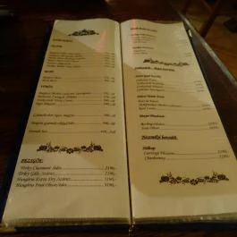 Napoleon Café, Budapest - Étlap/itallap