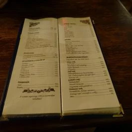 Napoleon Café, Budapest - Étlap/itallap
