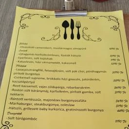 Neked Főztem Balatonfüred - Étlap/itallap
