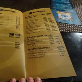 New Orleans Music Pub, Miskolc - Étlap/itallap